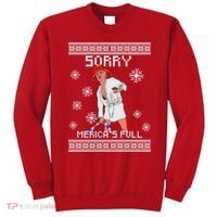 Sorry Merica's Full Trump Supporter Ugly Christmas Sweatshirt thumb 0