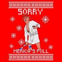Sorry Merica's Full Trump Supporter Ugly Christmas Women's Tank Top thumb 5