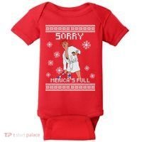 Sorry Merica's Full Trump Supporter Ugly Christmas Baby Bodysuit thumb 0