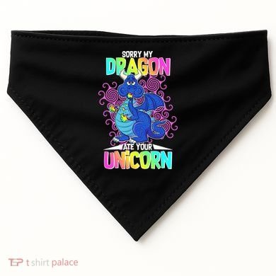 Sorry My Dragon Ate Your Unicorn USA-Made Doggie Bandana