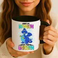 Sorry My Dragon Ate Your Unicorn Coffee Mug thumb 3