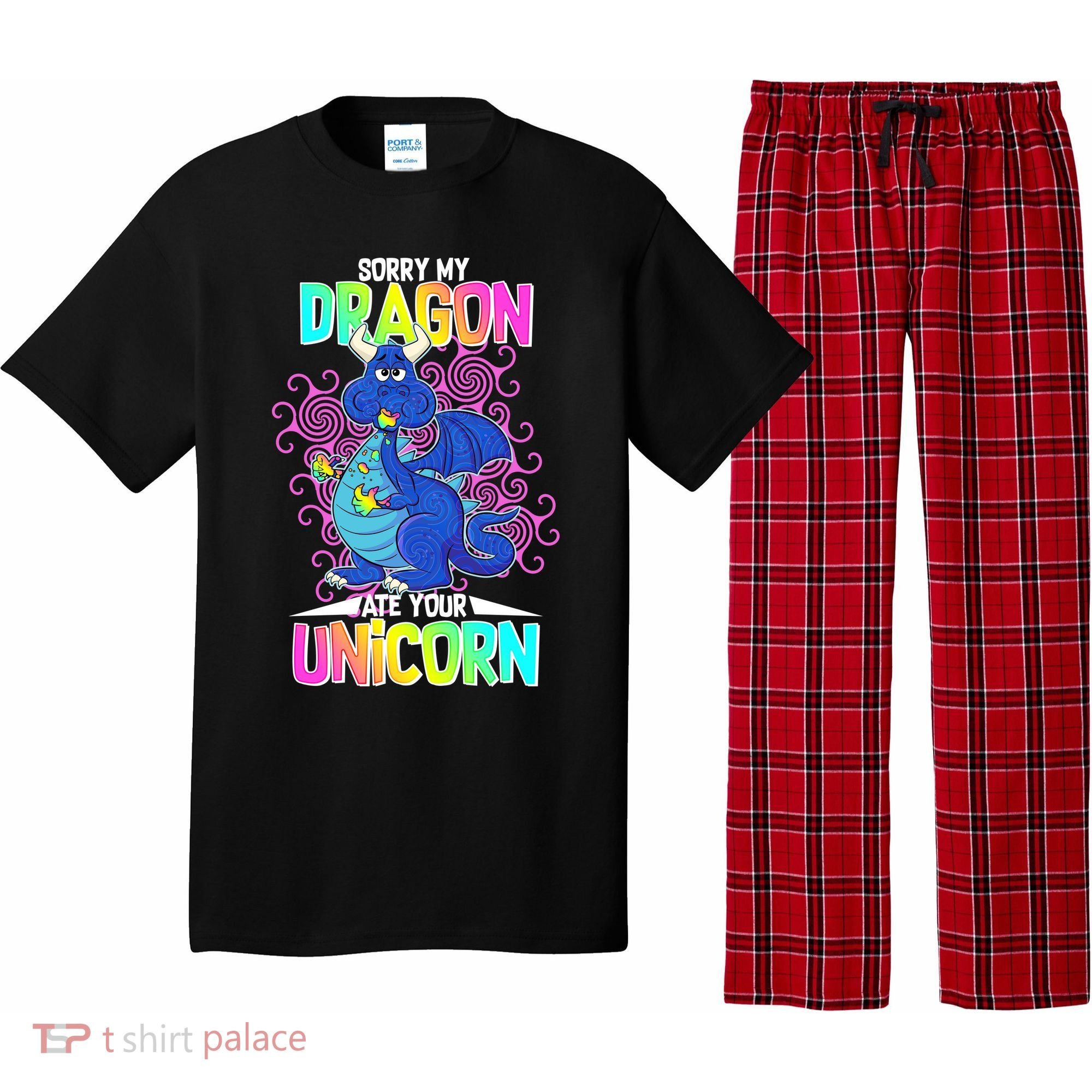 Sorry My Dragon Ate Your Unicorn Pajama Set