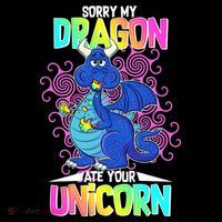 Sorry My Dragon Ate Your Unicorn Women's Hoodie thumb 2