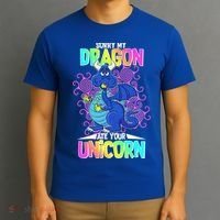 Sorry My Dragon Ate Your Unicorn T-Shirt thumb 3