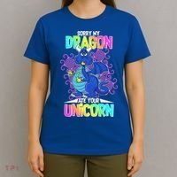 Sorry My Dragon Ate Your Unicorn T-Shirt thumb 4