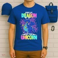 Sorry My Dragon Ate Your Unicorn T-Shirt thumb 6