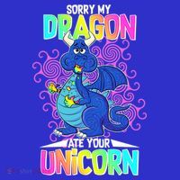 Sorry My Dragon Ate Your Unicorn Mousepad thumb 1