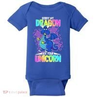 Sorry My Dragon Ate Your Unicorn Baby Bodysuit thumb 0