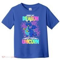 Sorry My Dragon Ate Your Unicorn Toddler T-Shirt thumb 0