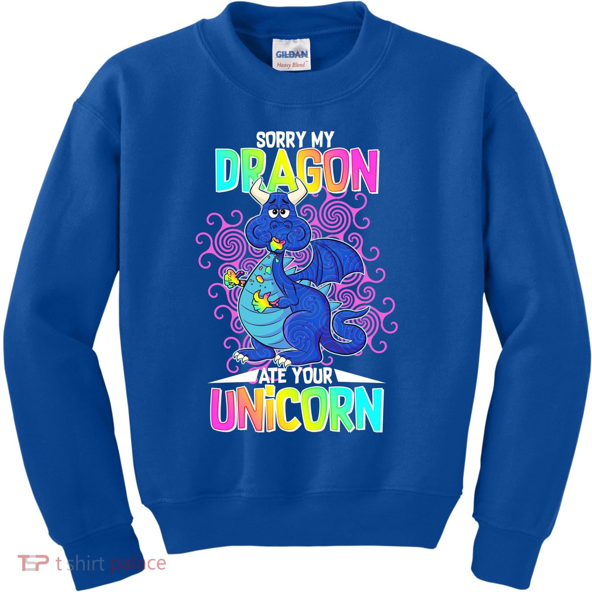 Sorry My Dragon Ate Your Unicorn Kids Sweatshirt