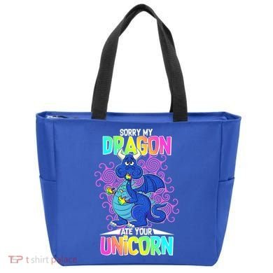 Sorry My Dragon Ate Your Unicorn Tote Bag