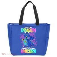 Sorry My Dragon Ate Your Unicorn Tote Bag thumb 0
