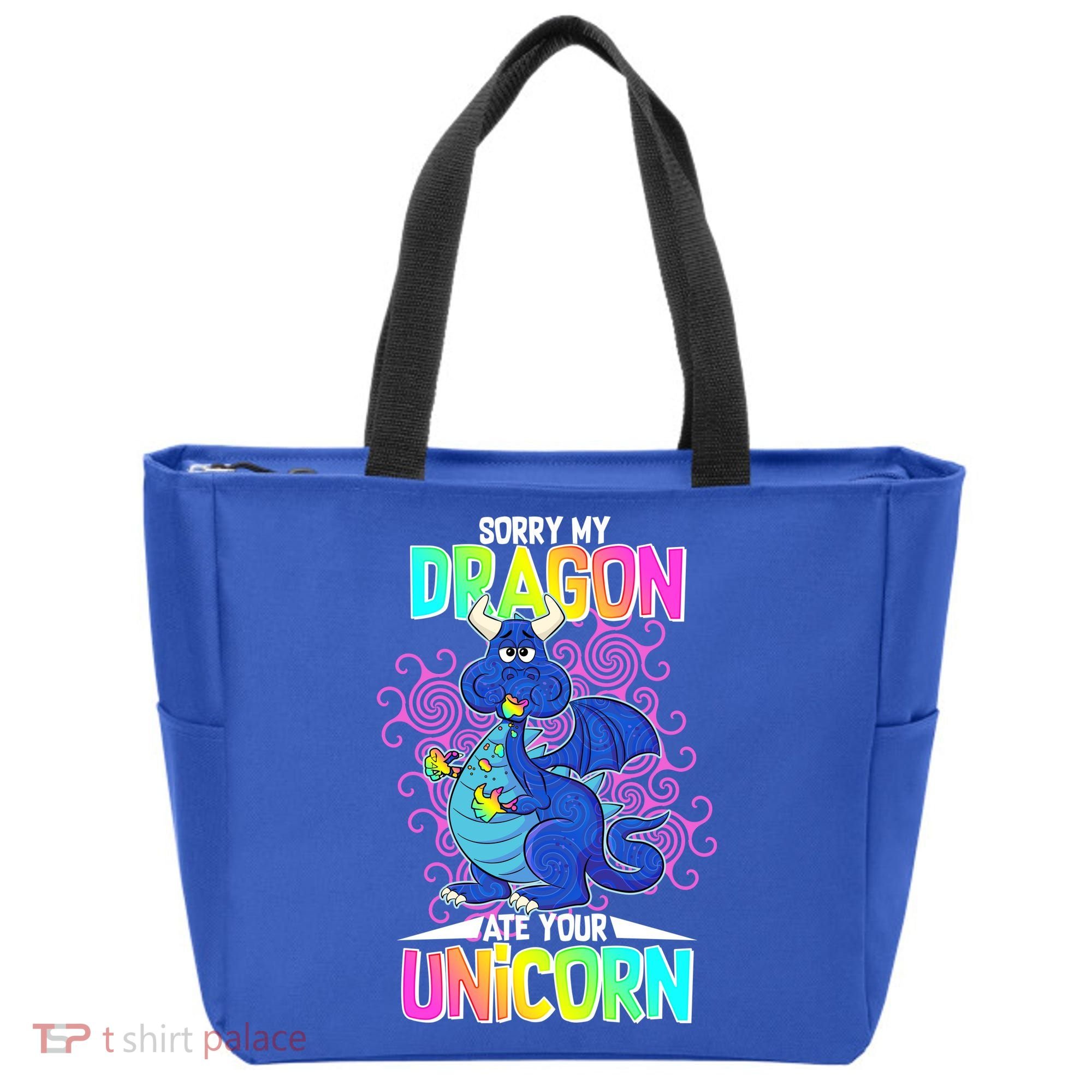 Sorry My Dragon Ate Your Unicorn Tote Bag