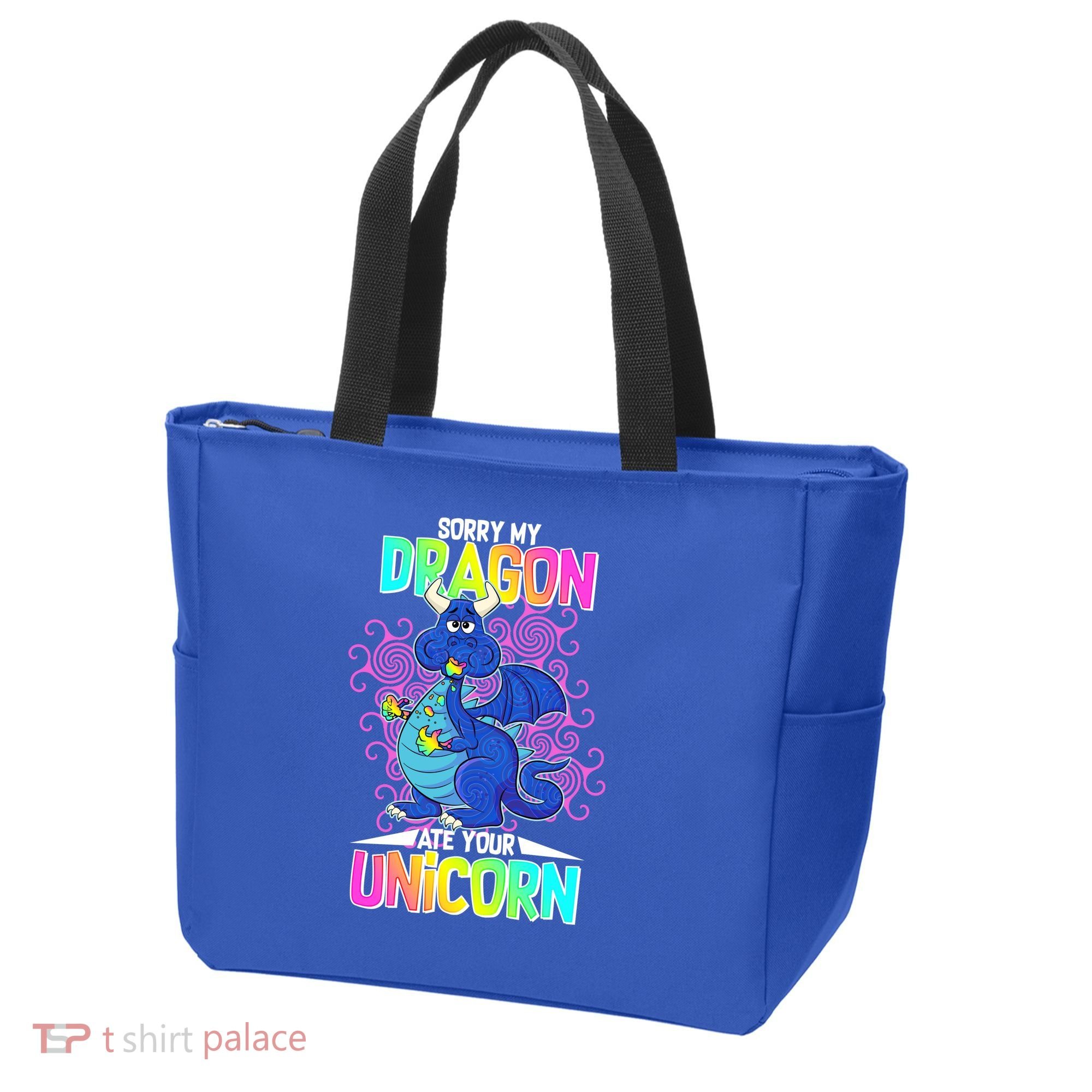 Sorry My Dragon Ate Your Unicorn Tote Bag