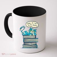 Sorry My Time Is All Booked Cat  Coffee Mug thumb 0