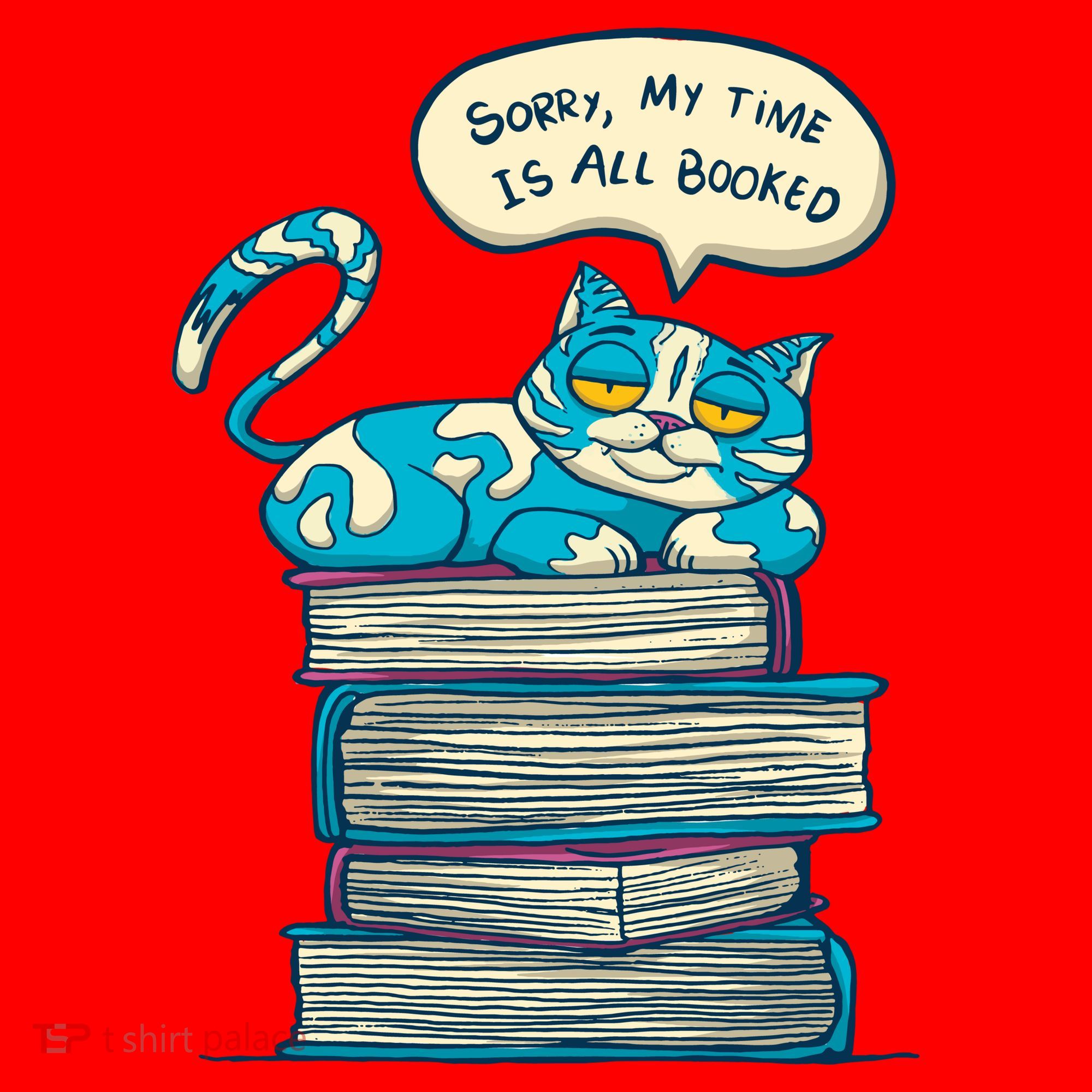 Sorry My Time Is All Booked Cat  Santa Hat