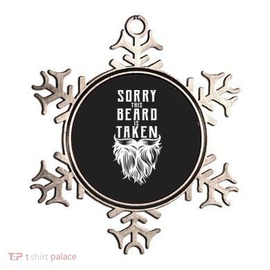 Sorry This Beard Is Taken Relationship Status Ornament