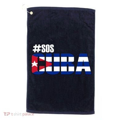 SOS Cuba Golf Towel