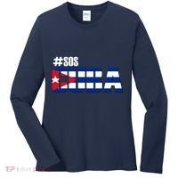 SOS Cuba Women's Long Sleeve Shirt thumb 0