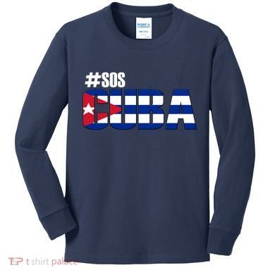SOS Cuba Kids Long Sleeve Shirt