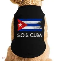 SOS Cuba Distressed Flag Doggie Tank thumb 0