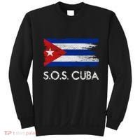 SOS Cuba Distressed Flag Sweatshirt thumb 0