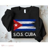 SOS Cuba Distressed Flag Sweatshirt thumb 2