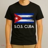 SOS Cuba Distressed Flag T-Shirt thumb 3