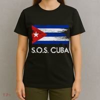 SOS Cuba Distressed Flag T-Shirt thumb 4
