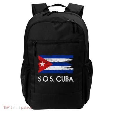SOS Cuba Distressed Flag Backpack