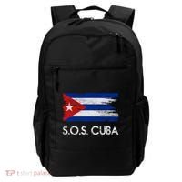 SOS Cuba Distressed Flag Backpack thumb 0