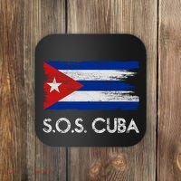 SOS Cuba Distressed Flag Coaster thumb 0