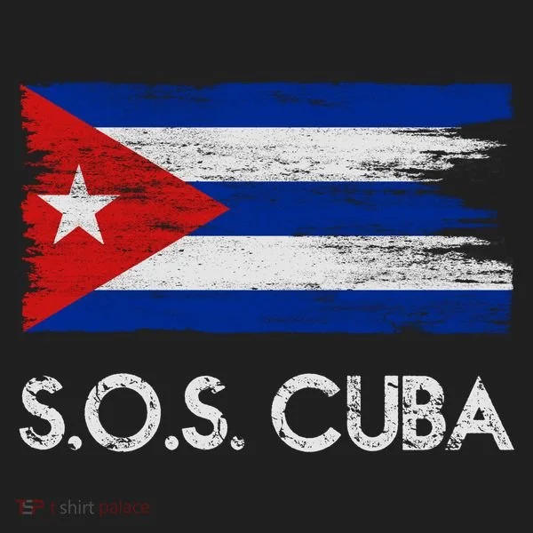 SOS Cuba Distressed Flag Tumbler