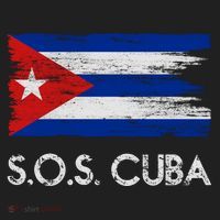 SOS Cuba Distressed Flag Hat thumb 2