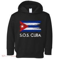 SOS Cuba Distressed Flag Toddler Hoodie thumb 0