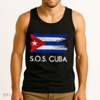 SOS Cuba Distressed Flag Tank Top thumb 3