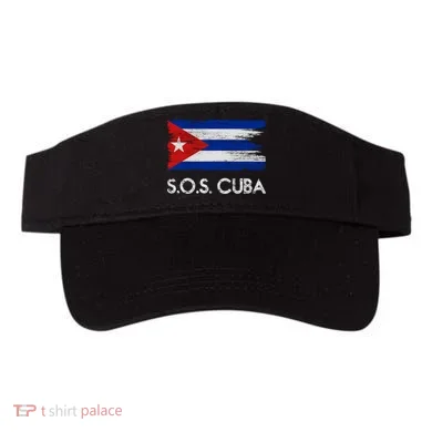 SOS Cuba Distressed Flag Visor