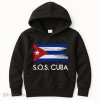 SOS Cuba Distressed Flag Kids Hoodie thumb 0