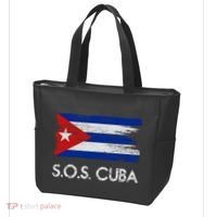 SOS Cuba Distressed Flag Tote Bag thumb 3