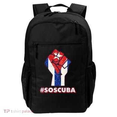 SOS Cuba Protest Fist Flag #SOSCUBA Backpack