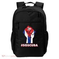 SOS Cuba Protest Fist Flag #SOSCUBA Backpack thumb 0