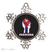 SOS Cuba Protest Fist Flag #SOSCUBA Ornament thumb 0