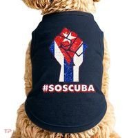 SOS Cuba Protest Fist Flag #SOSCUBA Doggie Tank thumb 0