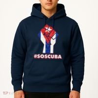 SOS Cuba Protest Fist Flag #SOSCUBA Hoodie thumb 2