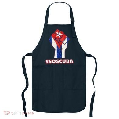 SOS Cuba Protest Fist Flag #SOSCUBA Apron