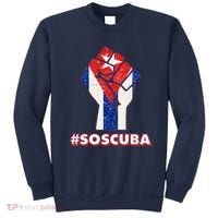 SOS Cuba Protest Fist Flag #SOSCUBA Sweatshirt thumb 0