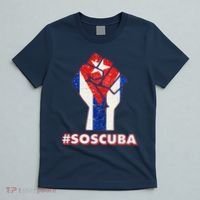 SOS Cuba Protest Fist Flag #SOSCUBA T-Shirt thumb 5