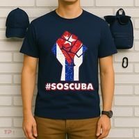 SOS Cuba Protest Fist Flag #SOSCUBA T-Shirt thumb 6