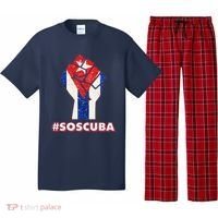 SOS Cuba Protest Fist Flag #SOSCUBA Pajama Set thumb 0