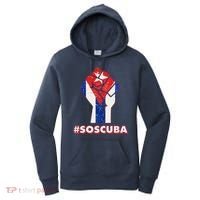 SOS Cuba Protest Fist Flag #SOSCUBA Women's Hoodie thumb 0